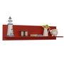 Hanah Home Raf-11-Kk-1 Estante de Pared Rojo